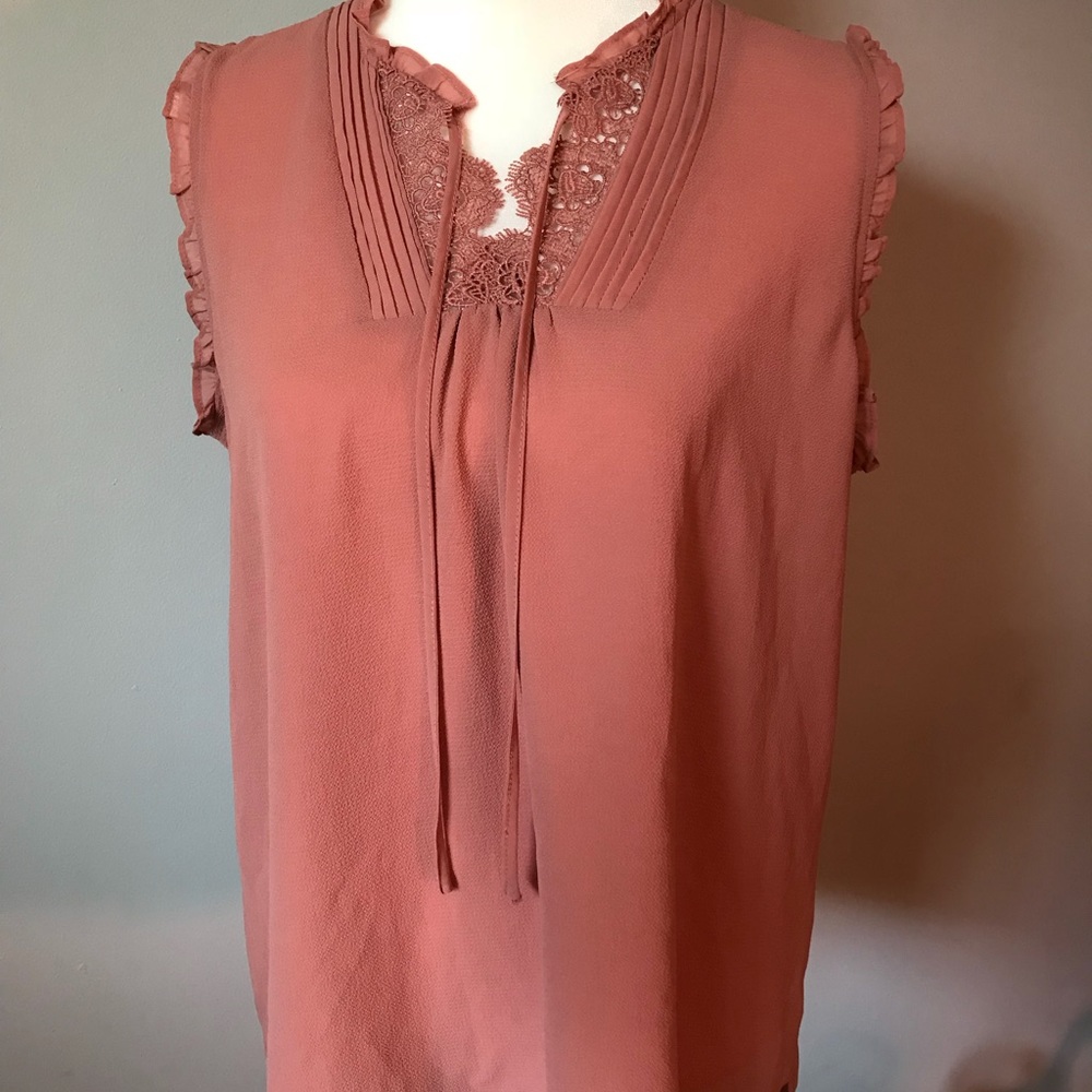 Maurices blouse with lace accents size xl